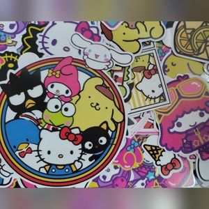 Hello Kitty Stickers and Sanrio Friends Stickers 25 pieces Vinyl multi use